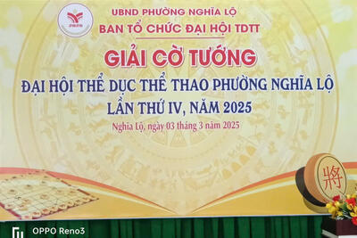 Tổ chức Khai mạc Môn Cờ tướng trong khuôn khổ Đại hội TDTT phường Nghĩa Lộ lần thứ Iv, năm 2025
